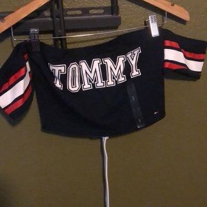 Tommy Hilfiger off the shoulder crop